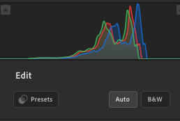 Click the auto button in the edit tab